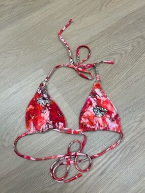 Tiger Mist Floral Bikini Top M